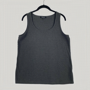 Lily Morgan Tank Top Womens Large Stretch‎ Pullover Gray Sleeveless